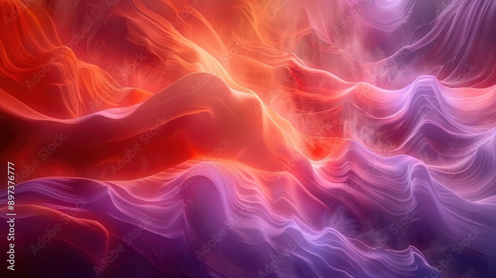 Fiery Waves of Ethereal Beauty Fiery Waves of Ethereal Beauty
