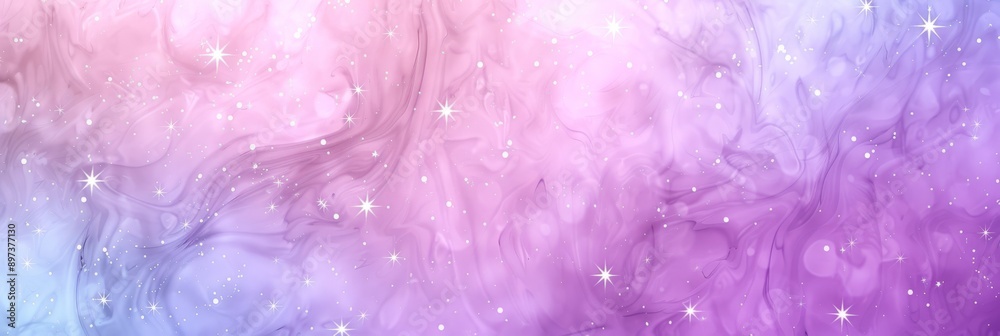 A dreamy gradient background of pink and purple hues with soft swirls and sparkles, ideal for artistic designs.