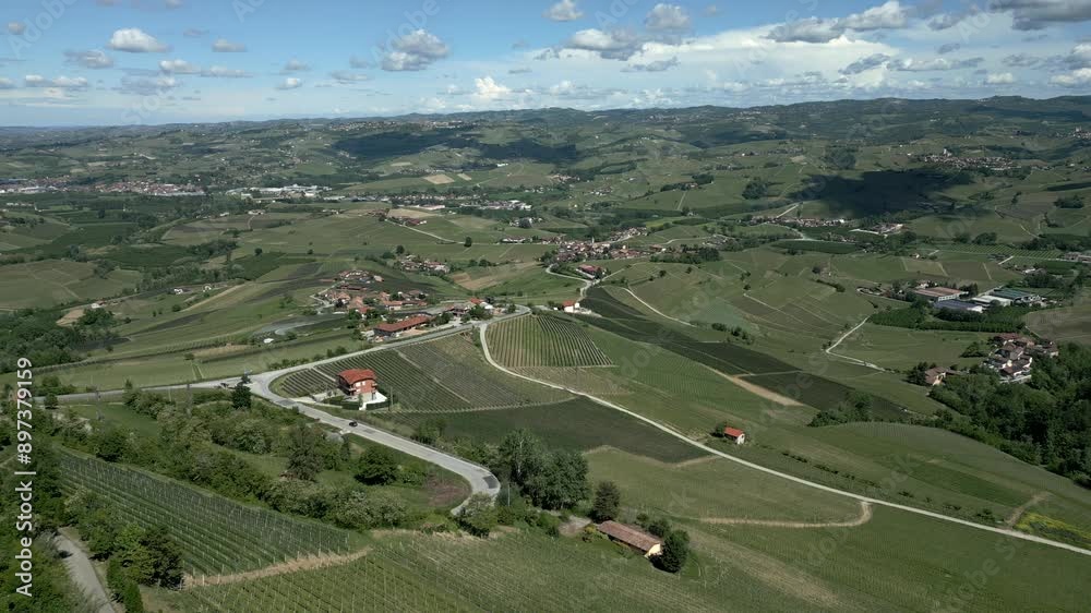 Italy, Piedmont, Langhe 05-08-2024. Aerial view, small village, Langhe' hills. Video 4K
Italy, Piedmont, Langhe 05-08-2024. Aerial view, small village, Langhe' hills. Video 4K