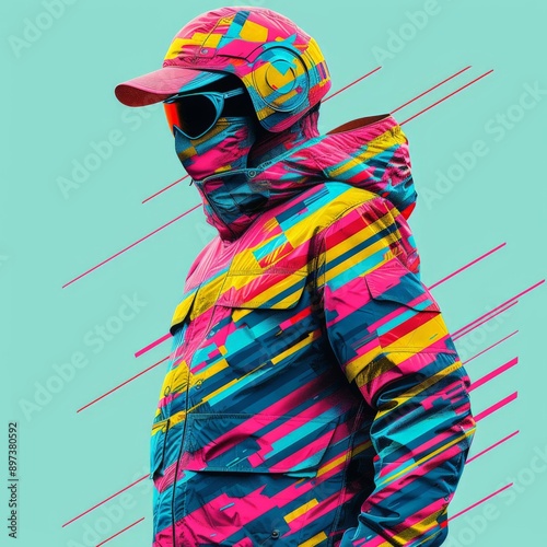 Colorful Futuristic Fashion Illustration
