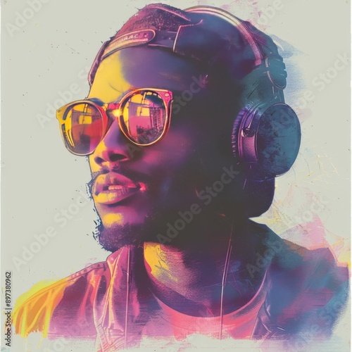 Stylish Man in Cap and Jacket Illustration