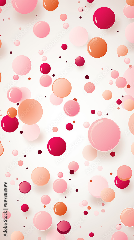 Pink Circles, Balls, Spheres, on White Background, Abstract Image, Texture, Pattern Background, Wallpaper, Cover and Screen of Smartphone, Cell Phone, Computer, Laptop, Format 9:16 and 16:9 Pink Circles, Balls, Spheres, on White Background, Abstract Image, Texture, Pattern Background, Wallpaper, Cover and Screen of Smartphone, Cell Phone, Computer, Laptop, Format 9:16 and 16:9