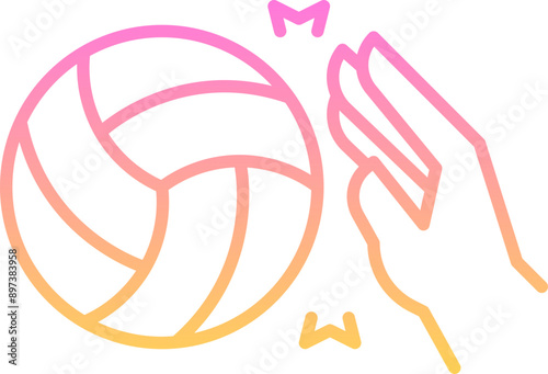 Smash volley icon
