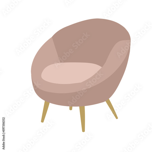 Colored chair illustration 