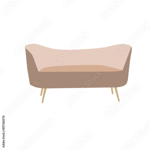 Colored chair illustration 