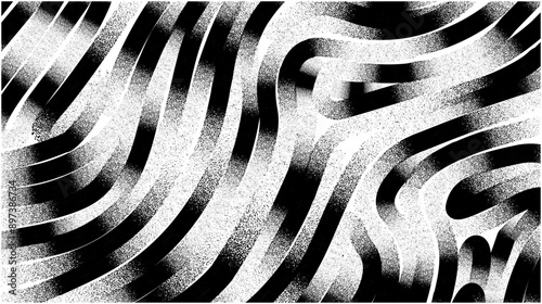 A monochromatic pattern featuring hand-drawn, bold airbrush stripes and thick grunge brush strokes, rendered as a vector illustration.