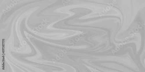 Abstract white and gray color liquid marble surfaces background design. ink backdrop with wavy pattern. modern background design with luxury cloth or liquid wave or wavy folds of grunge silk texture.