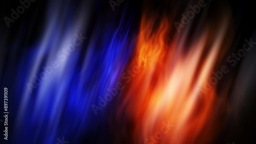 Abstract Red and Blue, Smokey and Firey Background Animation for Intro