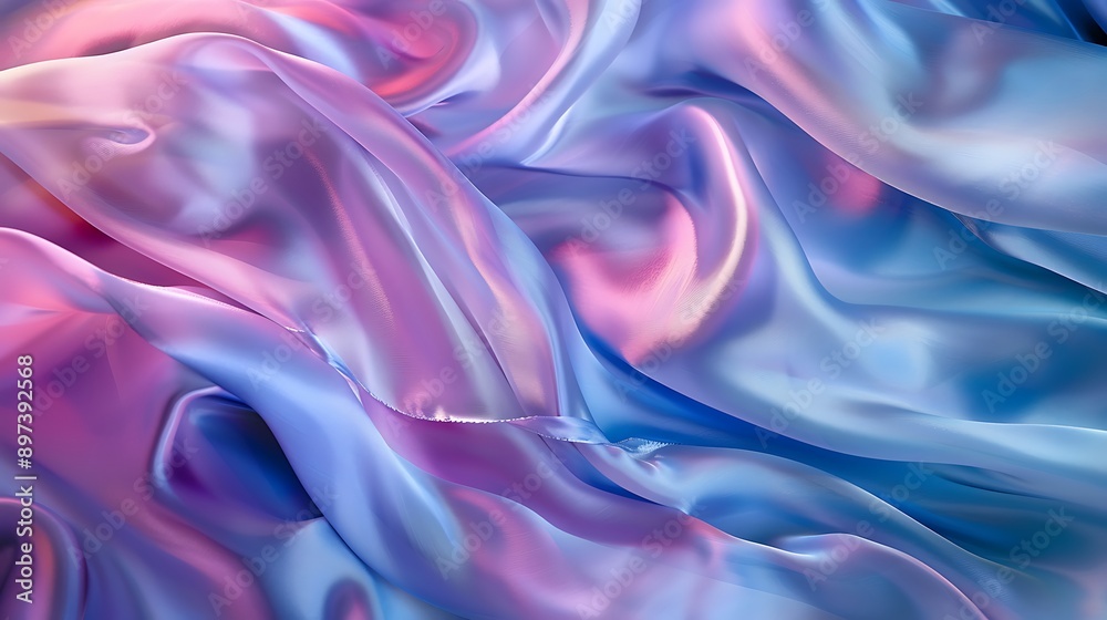 Obraz premium Abstract Silk Texture in Golden Hues