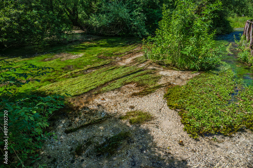 Posta Fibreno lake nature reserve, Frosinone, Italy photo