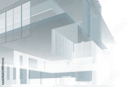 3d rendering of a modern building
