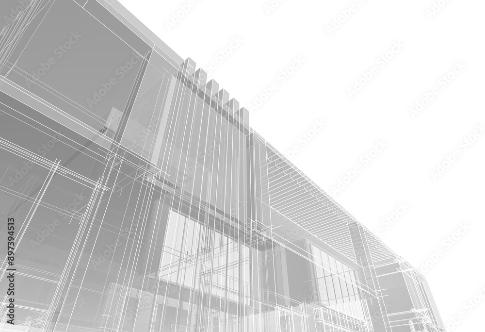 3d rendering of a modern building 3d rendering of a modern building