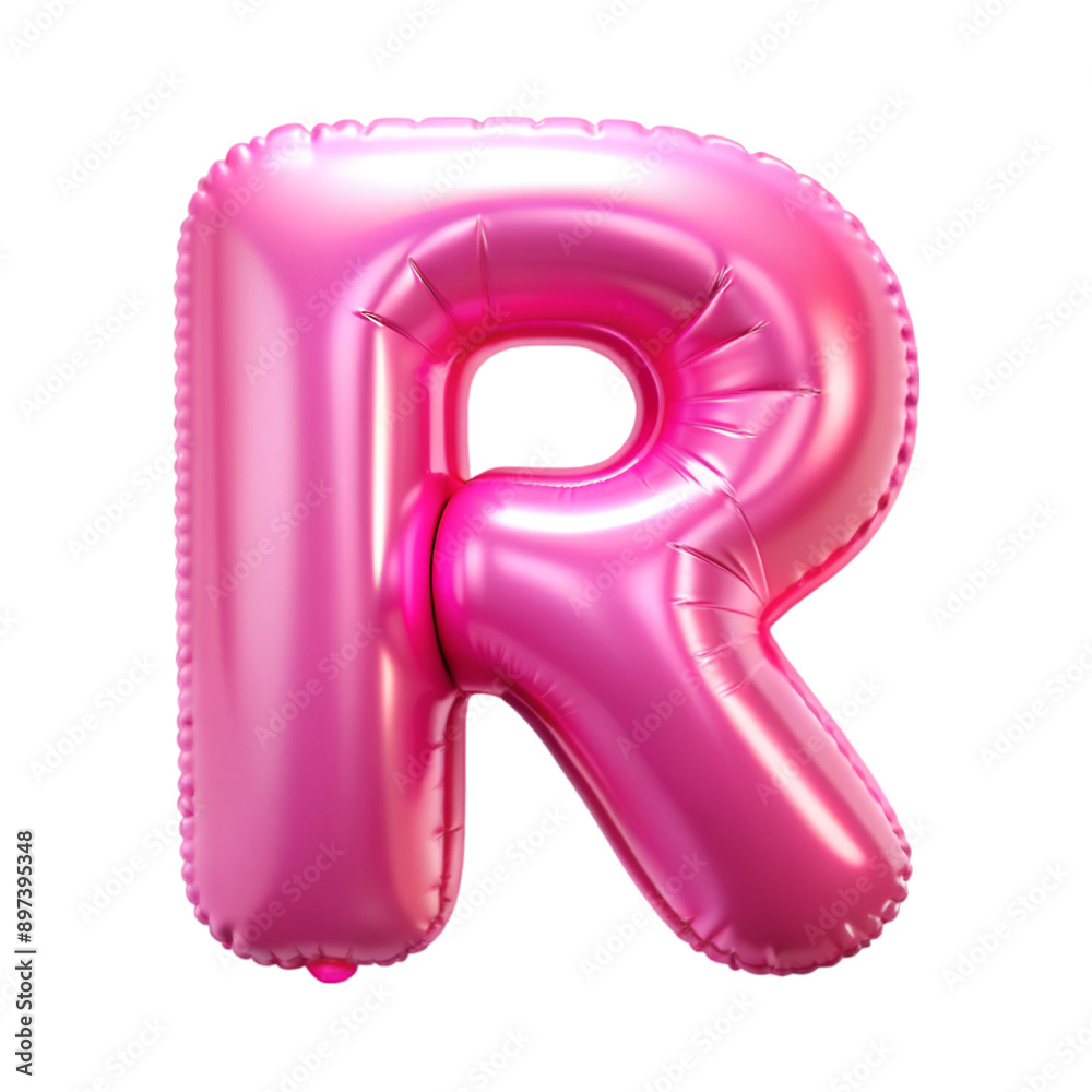 R Balloon Font 3D Rendering R Balloon Font 3D Rendering