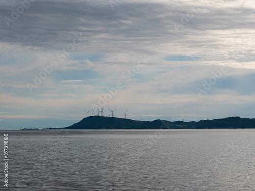 Windturbines in the distance