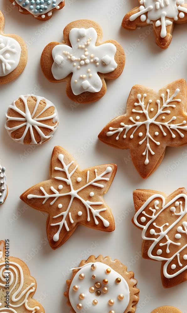 cookies and bread in an illustrator doodle graphic style cookies and bread in an illustrator doodle graphic style