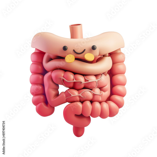 human intestines 3d icon