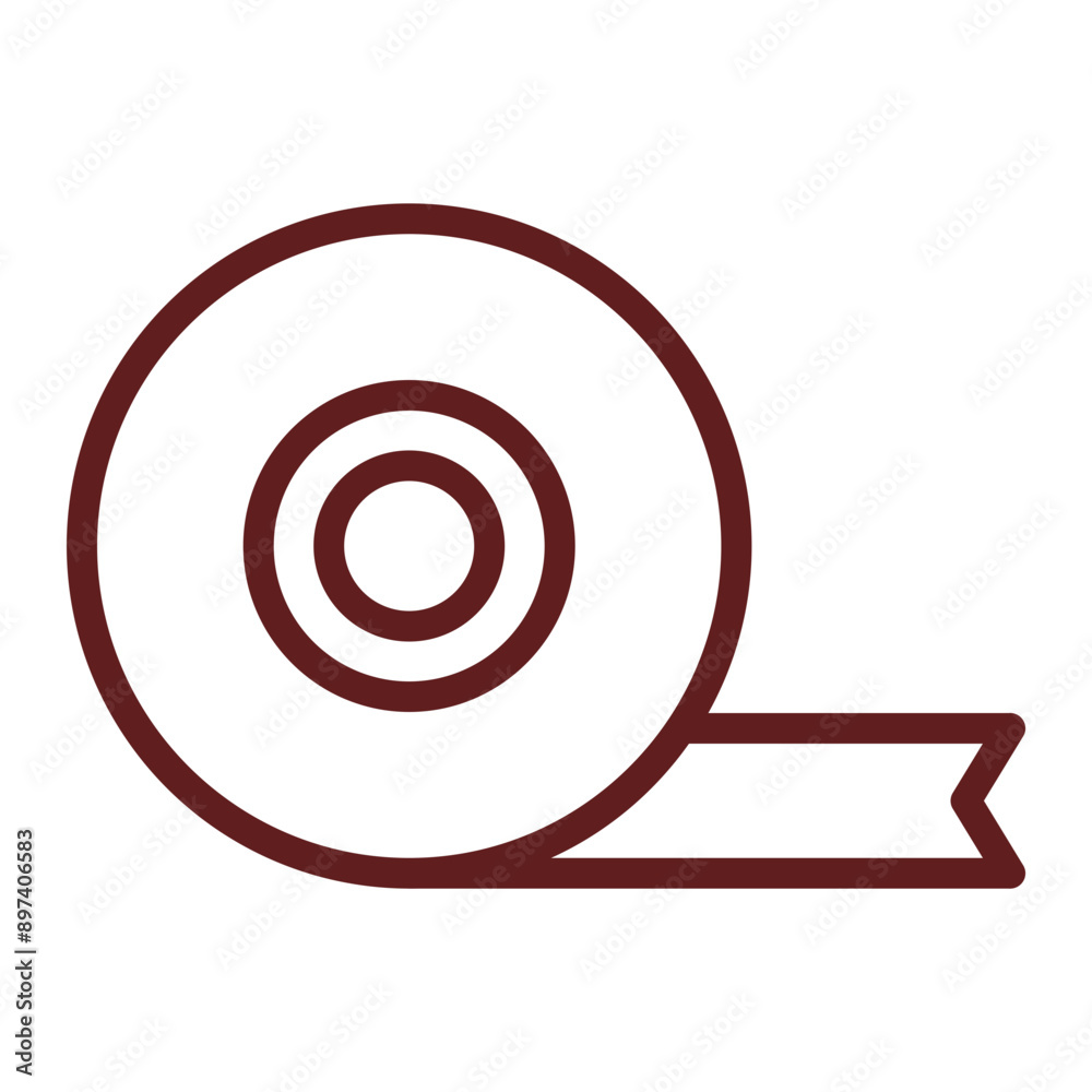 Insulating Tape Vector Line Maroon Icon Design Insulating Tape Vector Line Maroon Icon Design