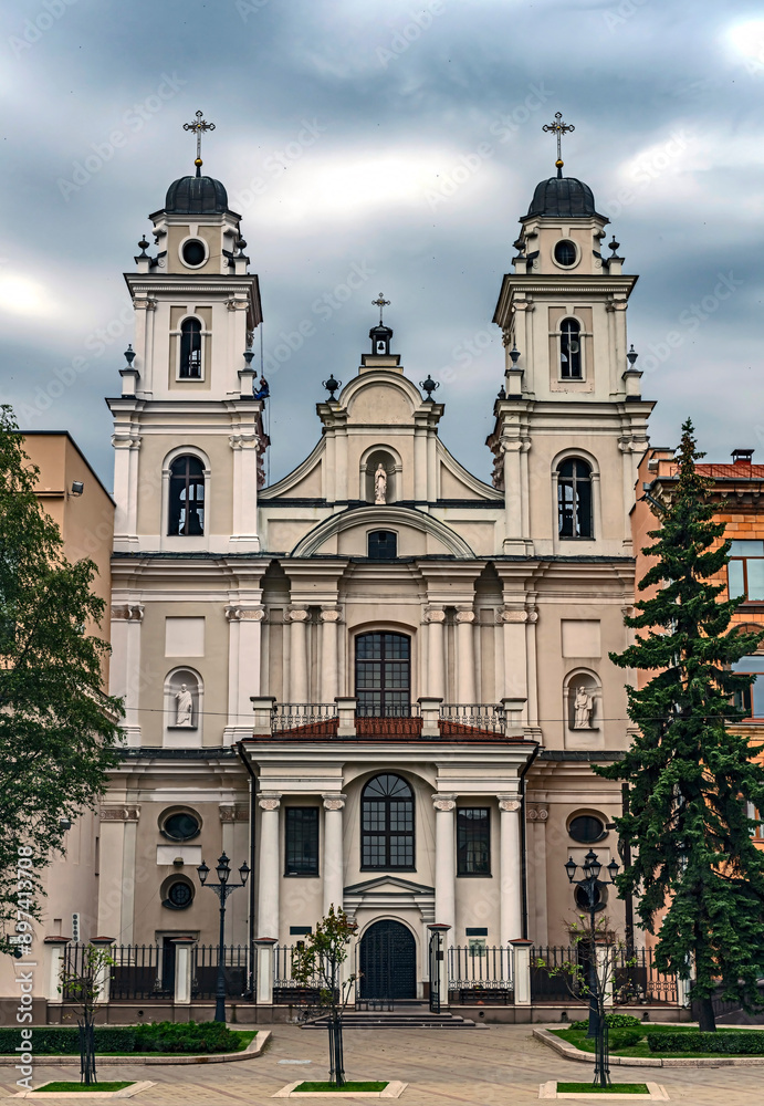 Fototapeta premium St.Maria cathedral in Minsk, Belarus. Opened in 1710