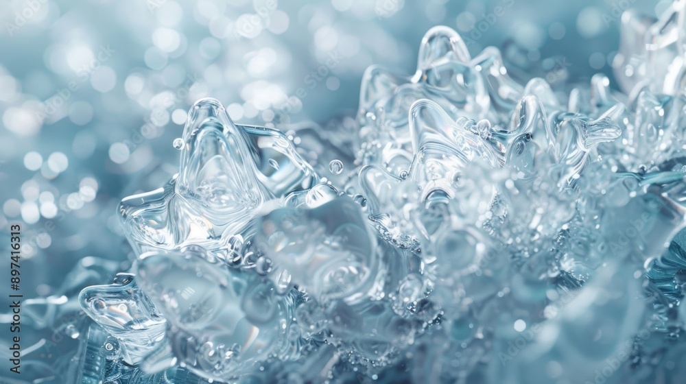 modern minimalist crystal design concept banner featuring intricate ice sculptures with crystal clear details modern minimalist crystal design concept banner featuring intricate ice sculptures with crystal clear details