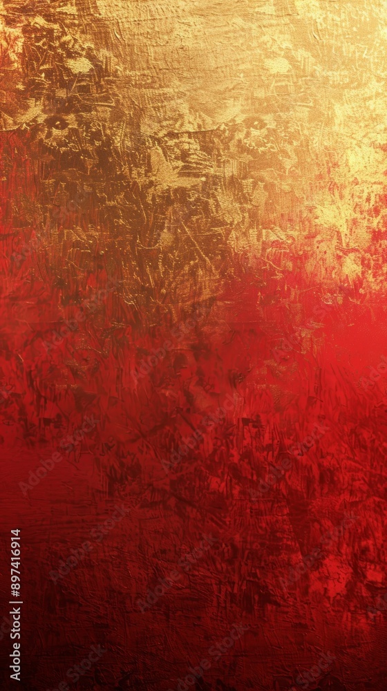 Red and gold metallic textured background image creating a warm gradient effect, perfect for christmas or valentine's day themed designs Red and gold metallic textured background image creating a warm gradient effect, perfect for christmas or valentine's day themed designs
