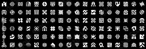Abstract logos collection. Geometrical abstract logos. Icon design	
