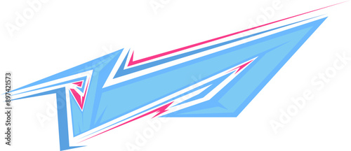 Illustration abstract racing background. Print vinyl and decal for cars. The design is modern. Racing Stripes Decal Sport. Background abstract Decal sport Racing
