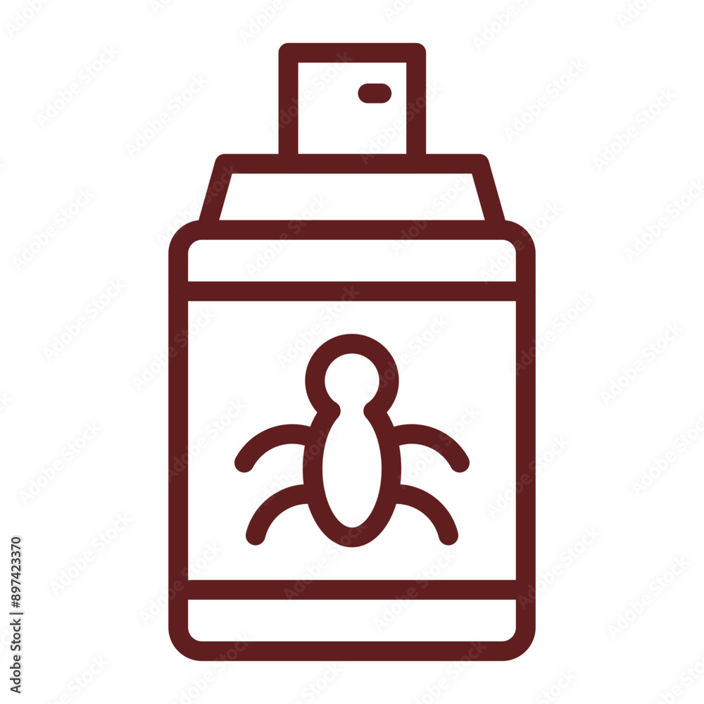 Pesticide Spray Vector Line Maroon Icon Design Pesticide Spray Vector Line Maroon Icon Design