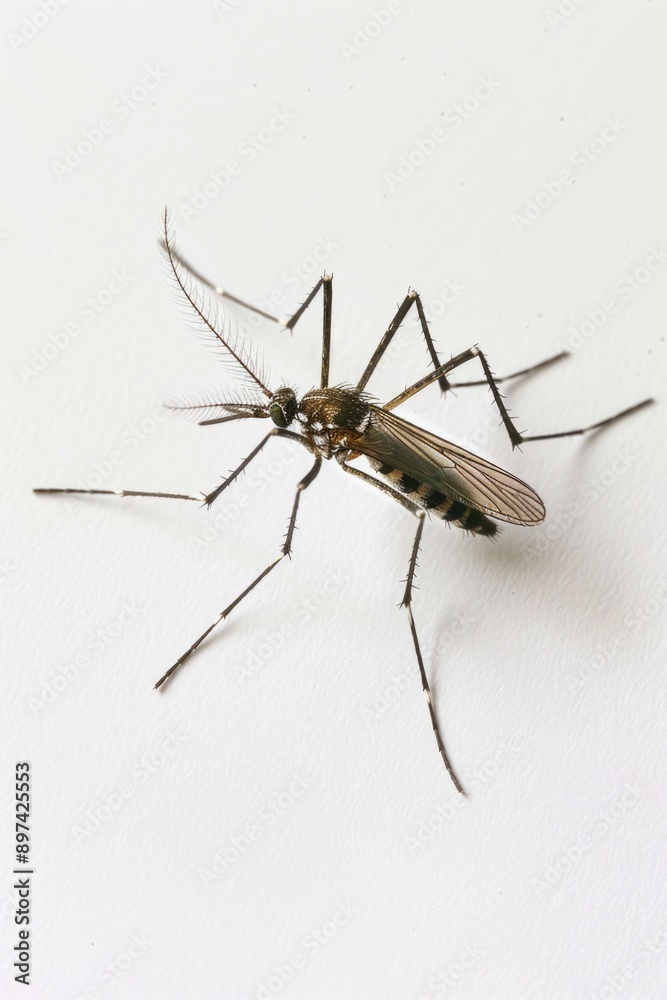 Mosquito on white surface Mosquito on white surface