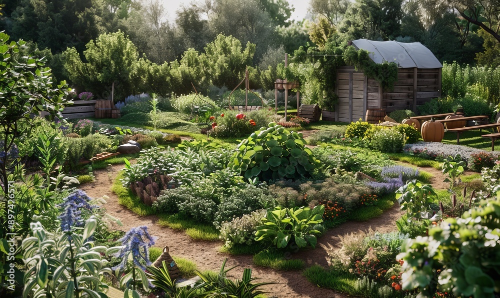 Permaculture gardens fostering regenerative agriculture practices that enhance soil health and support local ecosystems Permaculture gardens fostering regenerative agriculture practices that enhance soil health and support local ecosystems