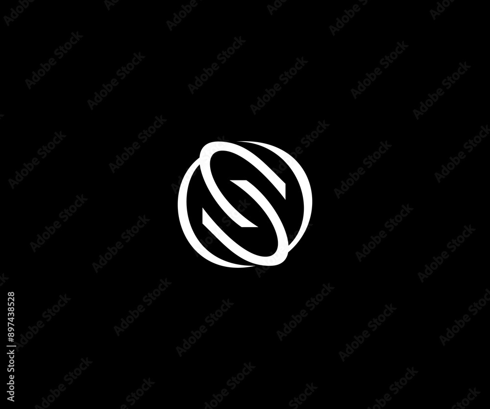 S letter circle clean logo design S letter circle clean logo design
