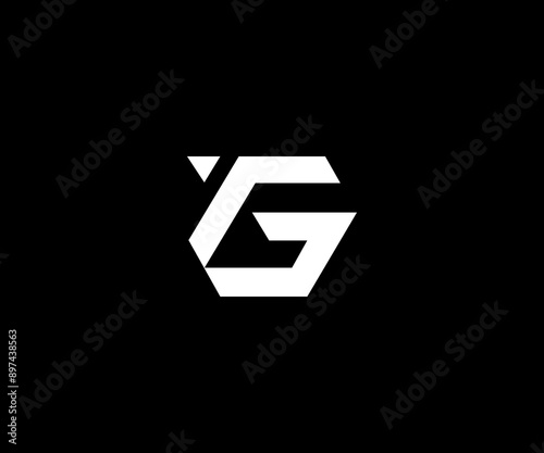 TG GT letter simple clean logo design