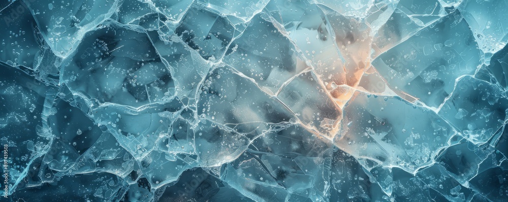 Cracked Ice Texture Background, 4K hyperrealistic photo Cracked Ice Texture Background, 4K hyperrealistic photo