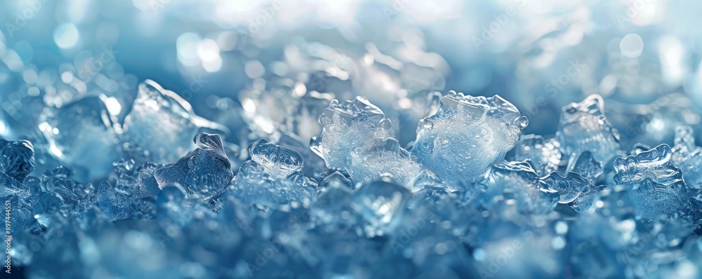 Crystal Clear Ice Texture Background, 4K hyperrealistic photo Crystal Clear Ice Texture Background, 4K hyperrealistic photo
