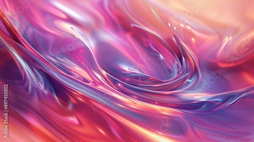 Wallpaper Mural Fluid and colorful abstract background, ideal for backdrops and creative endeavors Torontodigital.ca