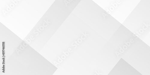 Vector Modern white and gray technology concept diamond triangle geometric line background. modern white and grey gradient color geometric backdrop design cube pattern background for website banner.