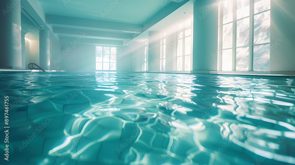 Obraz premium Indoor swimming pool fresh background