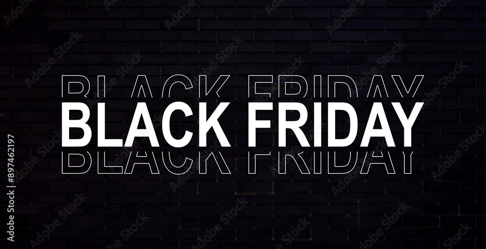 The Black Friday banner is black and gold, with a gold ribbon element perfect for retail The Black Friday banner is black and gold, with a gold ribbon element perfect for retail
