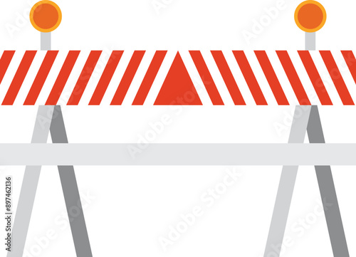 Under Construction Sign, Construction Barrier