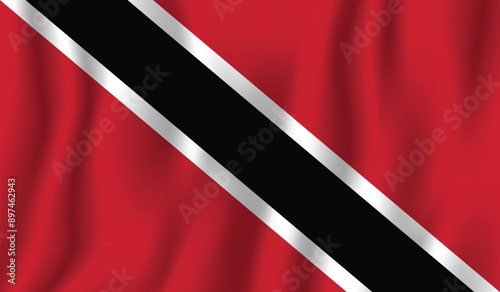 Realistic Trinidad and Tobago national flag perfect color, scale, and proportion. Free Download Realistic Trinidad and Tobago national flag perfect color, scale, and proportion. - GFXLoad