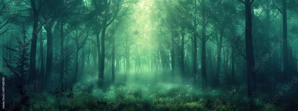 Obraz premium Mysterious Forest Path