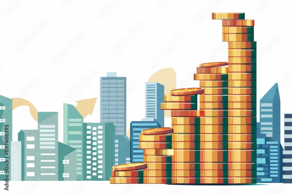 Conceptual Finance Illustration created with Generative AI Conceptual Finance Illustration created with Generative AI