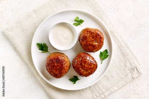 Wallpaper Mural Minced pork and beef cutlets Torontodigital.ca