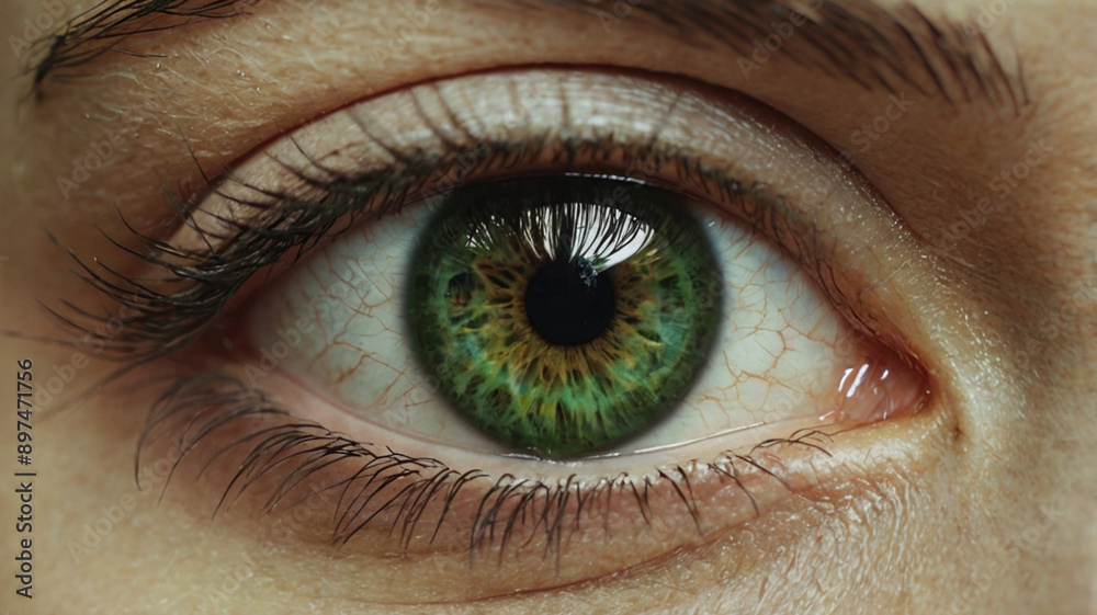 Fototapeta premium close up of a female eye - pretty eyes