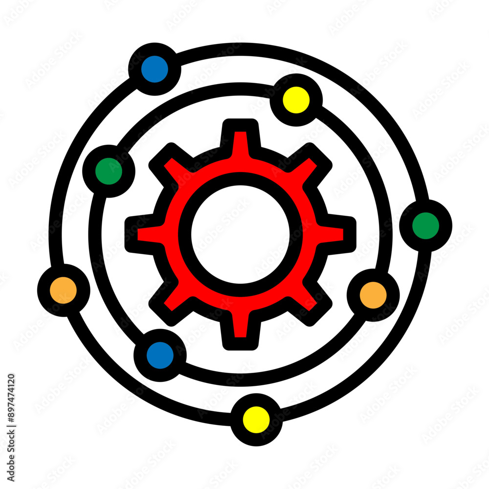 Synergy Vector Filled Icon Design Synergy Vector Filled Icon Design
