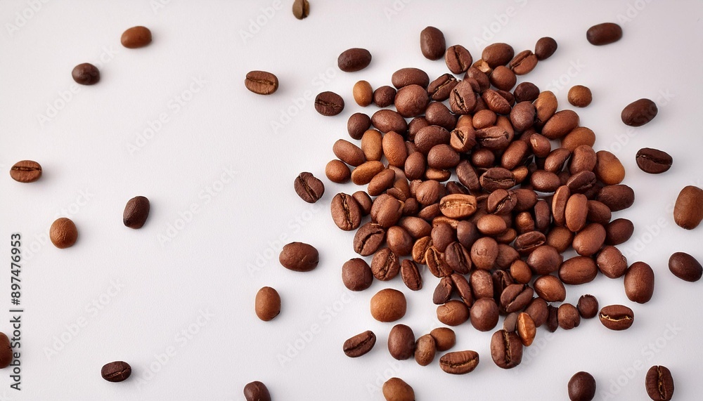無数のコーヒー豆、お洒落な雰囲気で仕上げ、ちょっとスタイリッシュな感じ Generated by AI 無数のコーヒー豆、お洒落な雰囲気で仕上げ、ちょっとスタイリッシュな感じ Generated by AI