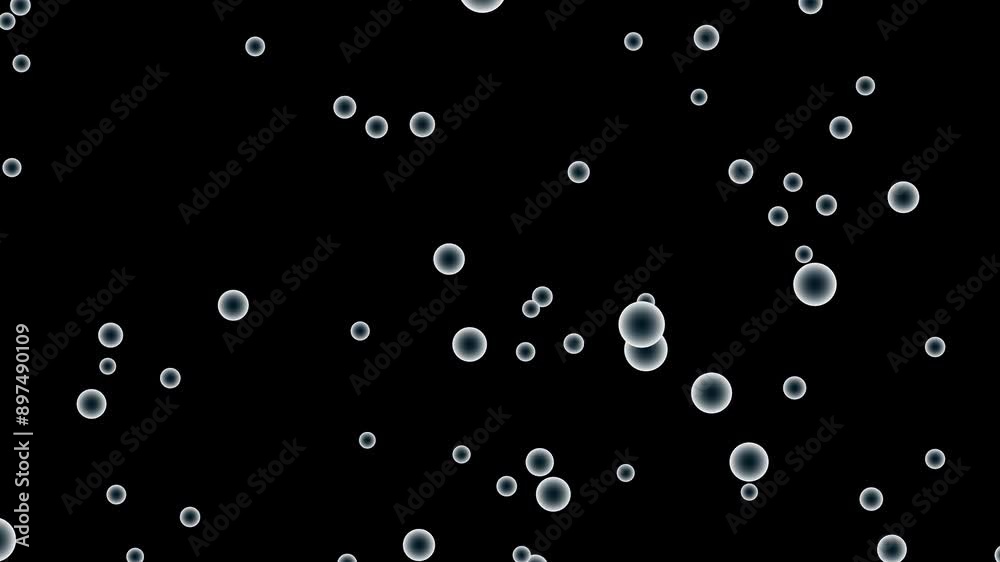 water bubbles on black background, motion graphic background water bubbles on black background, motion graphic background