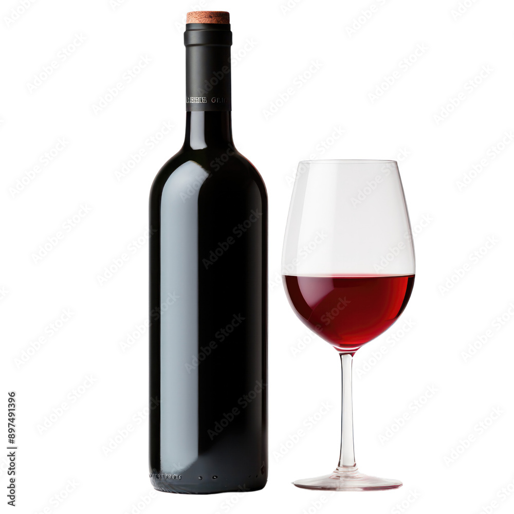 red wine bottle and glass transparent background red wine bottle and glass transparent background