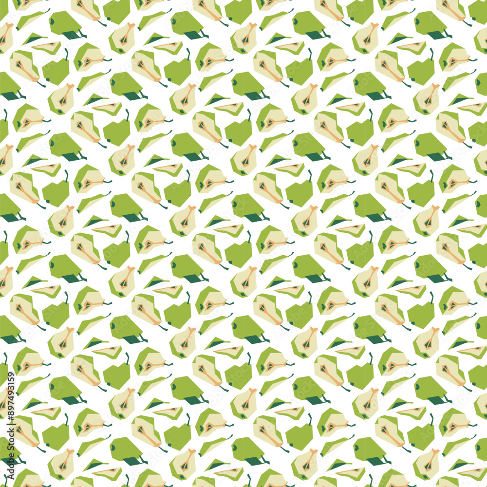 Seamless pattern with ripe green pear. Background fill. Summer. Healthy, tasty food. Seamless pattern with ripe green pear. Background fill. Summer. Healthy, tasty food.