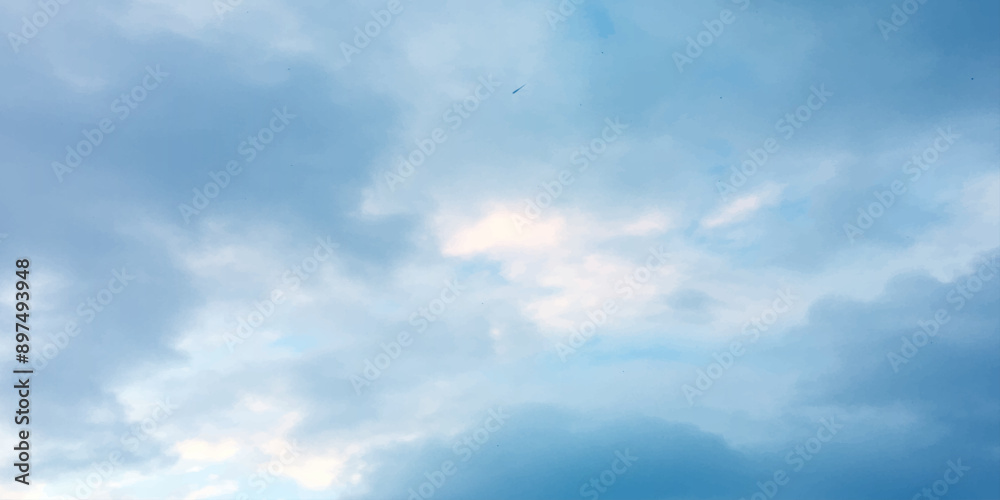 Fototapeta premium Summer clouds abstract graphics creative background pattern soft effect live atmosphere, sunny, clear, fluffy sun light effect on the column white clouds color reflection image wallpaper banner templt