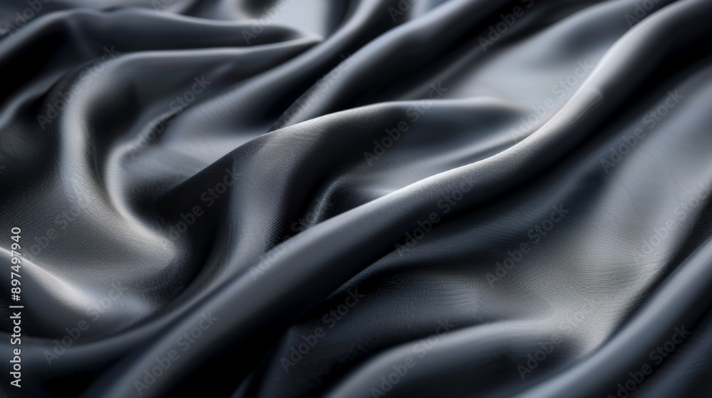 A black fabric with a shiny surface A black fabric with a shiny surface